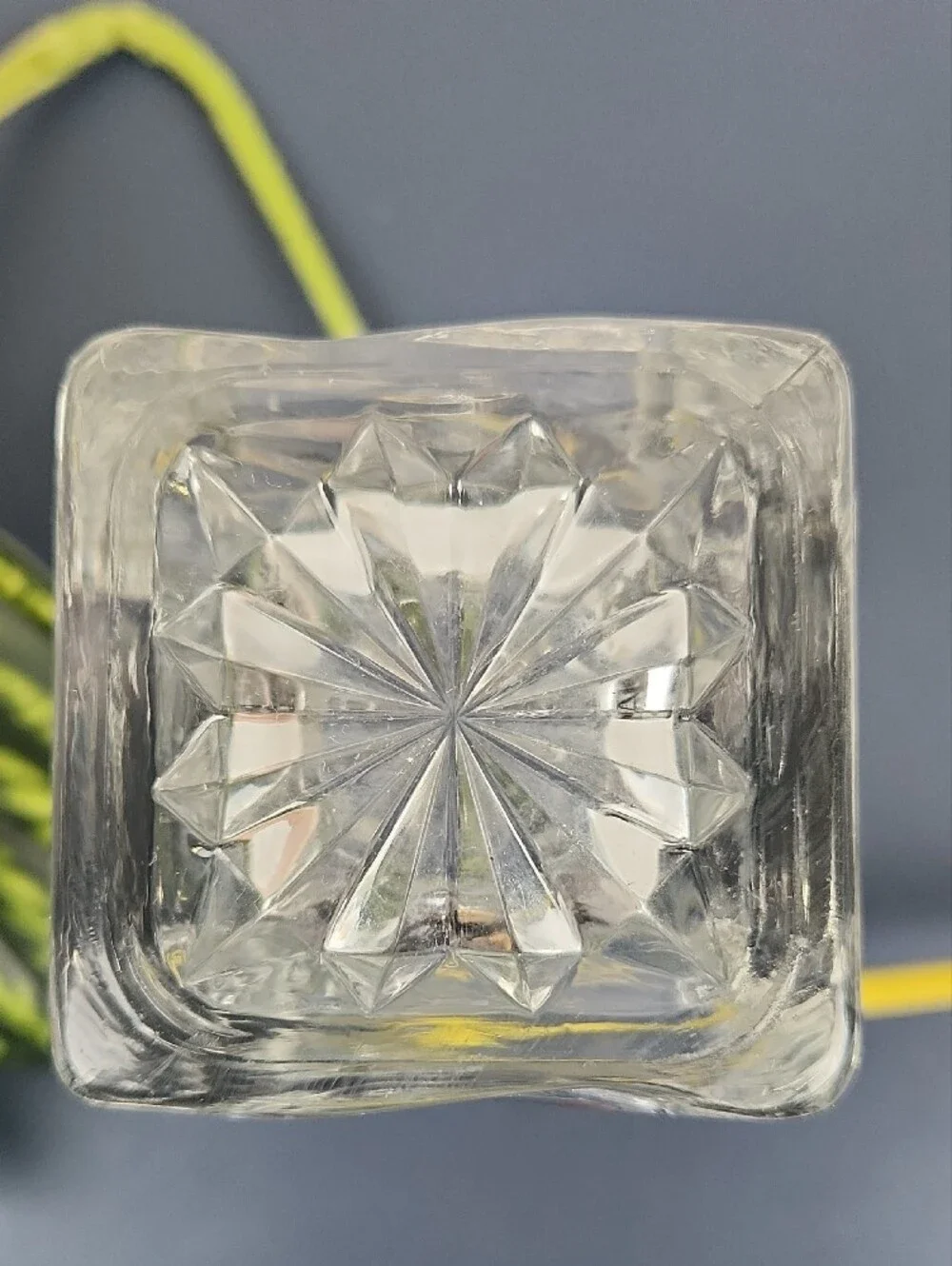Clear Sleek Diagonal Graduating Level Glass Vase - Home Accents